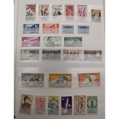 85 - Two partially filled world stamp albums, unmounted mint, hinged & used, many countries represented i... 