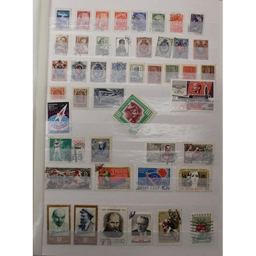 85 - Two partially filled world stamp albums, unmounted mint, hinged & used, many countries represented i... 