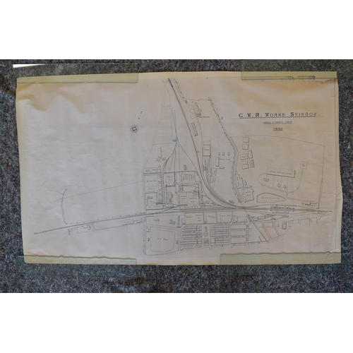 759 - Collection of British Railways poster/plans including a 5th edition 1845 