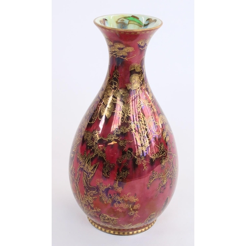 1179 - c1920s Wedgwood Fairyland Lustre baluster vase with flared rim as designed by Daisy Makeig Jones in ... 