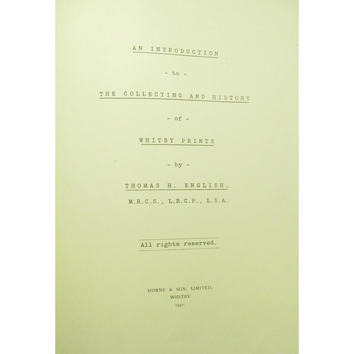 2065 - The Grange Goathland - English (Thomas H.) 'An Introduction to The Collecting and History of Whitby ... 