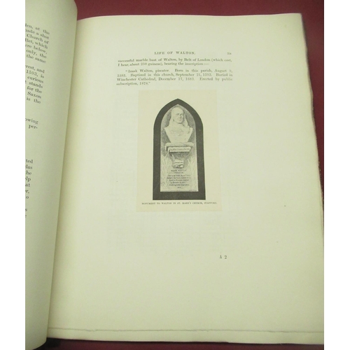 2062 - The Grange Goathland - Walton (Izaak) & Cotton (Charles) The Compleat Angler .., 1888, Sampson Low, ... 