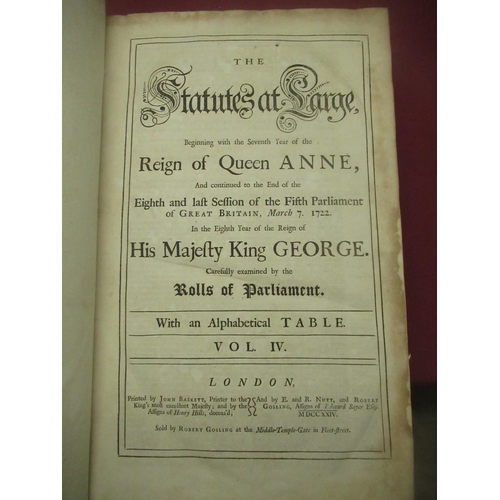 1303 - The Statutes at Large beginning with the Seventh and Eighth Years of the Reign of King William III a... 