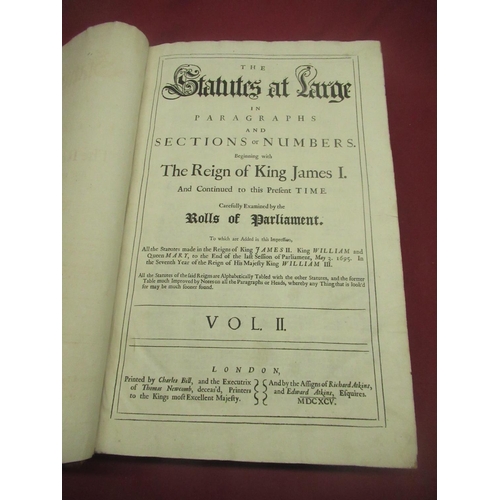 1303 - The Statutes at Large beginning with the Seventh and Eighth Years of the Reign of King William III a... 