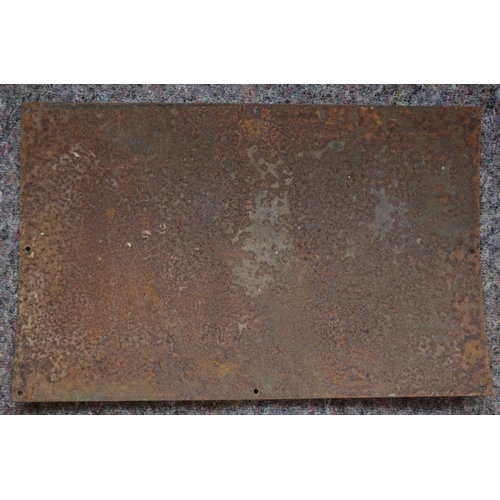 1070 - An enameled steel plate advertising sign for L&T Motor Starters. W66.1xH41.9cm