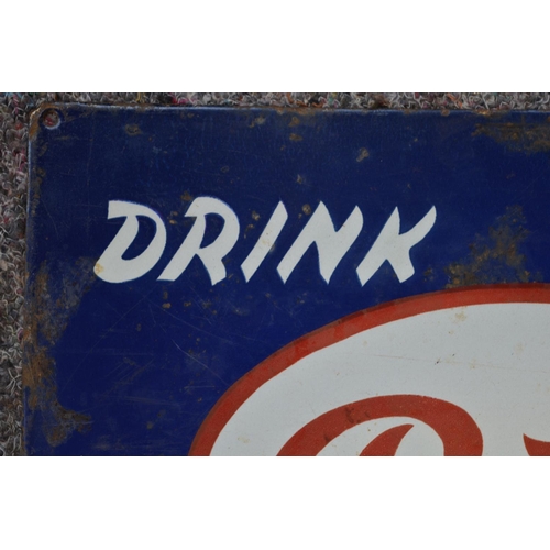 1078 - An enameled steel plate advertising sign for Pepsi-Cola 