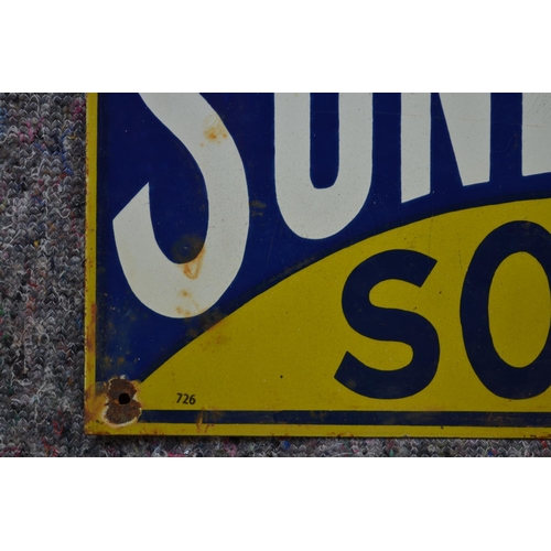 1081 - An enameled steel plate advertising sign for Sunlight Soap. W48xH27.1cm