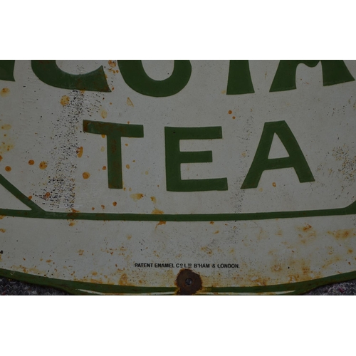 1082 - An enameled steel plate advertising sign for Nectar Tea. W53.7xH31.8cm