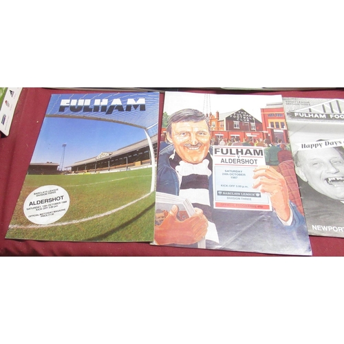 869 - Withdrawn - Fulham Football Club programmes from the following seasons 1966-67(x3),68-69(x2), George... 