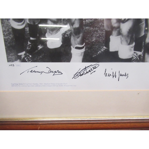 873 - Withdrawn - FA Cup final Wembley 1961 Tottenham Hotspurs vs Leicester City signed limited edition pr... 