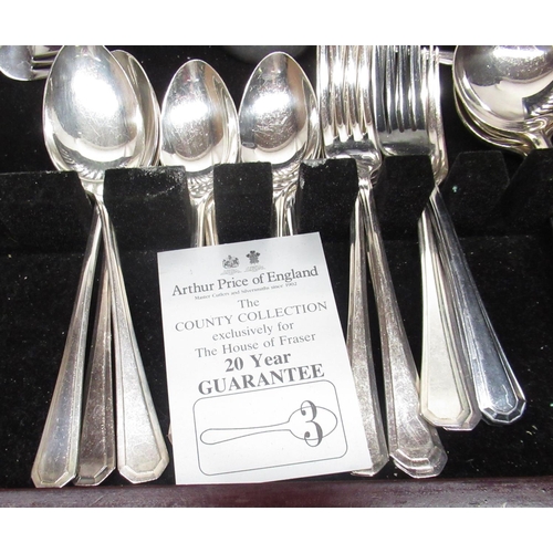 687 - Arthur Price of England cased canteen of EPNS cutlery, 8 place settings