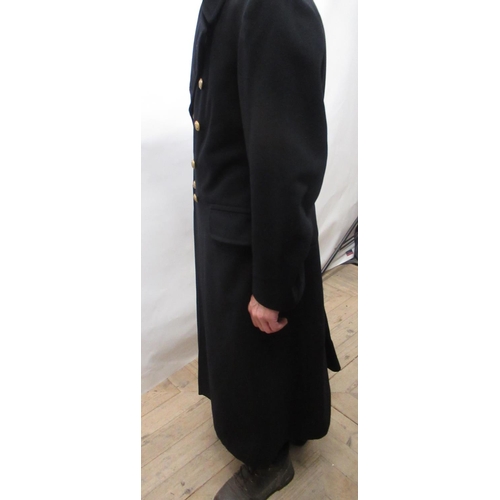 695 - Royal Navy Lieutenant 3 quarter length coat (approx. size 44 reg)