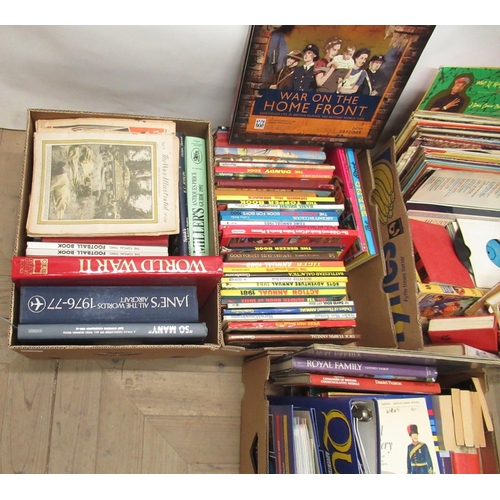 848 - Large collection of books and LPs in 5 boxes