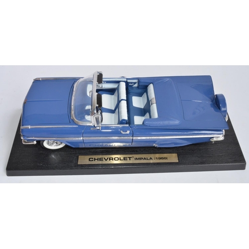 1151 - 3 boxed 1/18 die-cast car model by Road Legends:
1957 Chevrolet Bel Air (cat no 92108)-not attached ... 