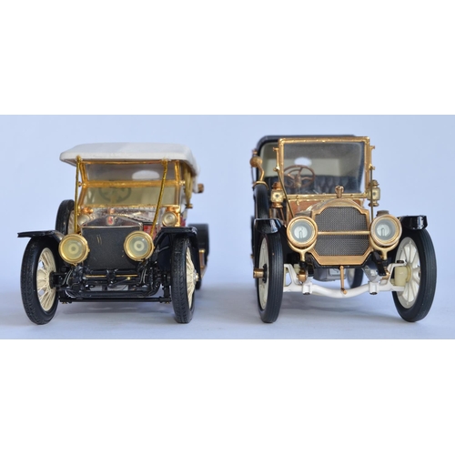 1154 - 2 1/24 scale Franklin Mint die-cast model cars:
1910 Rolls Royce Ghost, model only, no box, COA etc ... 