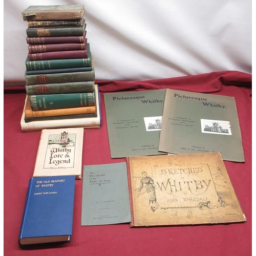 2069 - The Grange Goathland - Collection of Books relating to Whitby and it History inc. Gaskin (Robert Tat... 