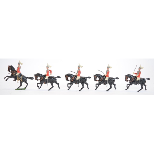 2108 - The Grange Goathland - W. Britain's Life Guards set No.5 hollow lead mounted figures with original W... 