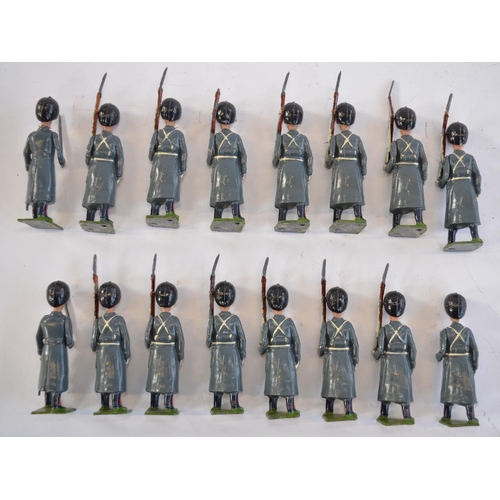 2131 - The Grange Goathland - W. Britain's 16 vintage hollow cast lead Guardsmen figures.