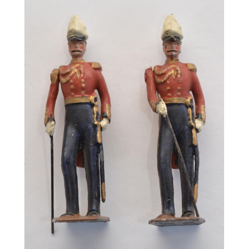 2112 - The Grange Goathland - Collection of vintage lead cast toy soldiers, 2 by W Britain, 16 by J Hill & ... 