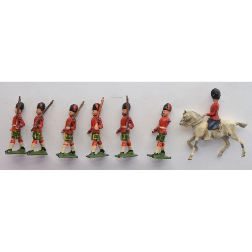 2112 - The Grange Goathland - Collection of vintage lead cast toy soldiers, 2 by W Britain, 16 by J Hill & ... 