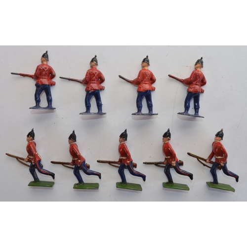 2112 - The Grange Goathland - Collection of vintage lead cast toy soldiers, 2 by W Britain, 16 by J Hill & ... 