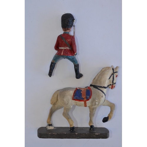 2135 - The Grange Goathland - Collection of 22 Elastolin vintage toy soldier figures including 16 Guardsmen... 