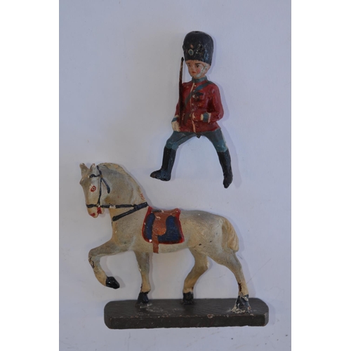 2135 - The Grange Goathland - Collection of 22 Elastolin vintage toy soldier figures including 16 Guardsmen... 