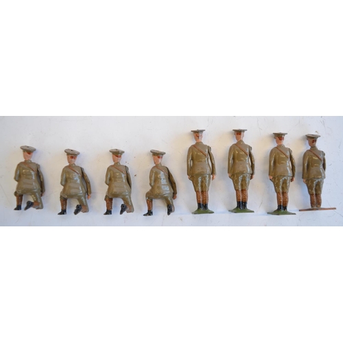 2113 - The Grange Goathland - Two vintage W.Britain's hollow lead cast British Army soldier sets, both righ... 