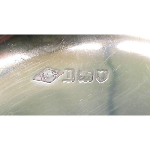 2004 - The Grange Goathland - Set of three Edw. V11 hallmarked silver circular dishes, the centres with cas... 