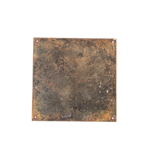 1279 - Liptons Tea steel plate enamel sign of square shape, 30.5cm x 30.5cm