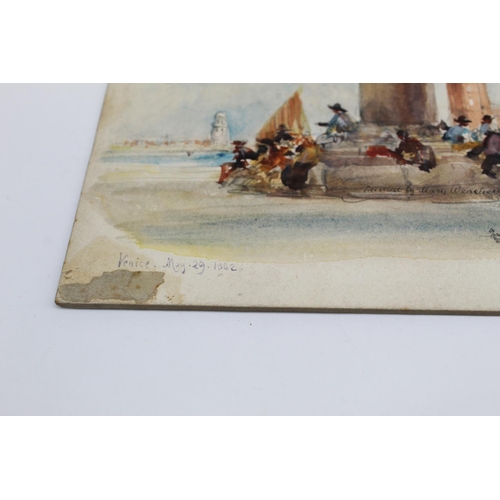 2155 - The Grange Goathland - Mary Weatherill (British 1834-1913); 'Sketch from St. Mark's Venice', waterco... 