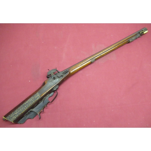 1286 - Early C18th German/Austrian wheel lock rifle, with 25 1.4