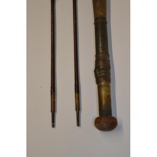 2094 - The Grange Goathland - Vintage W. Steel of Brechin, Scotland two-piece wood fly rod cork handle, bra... 