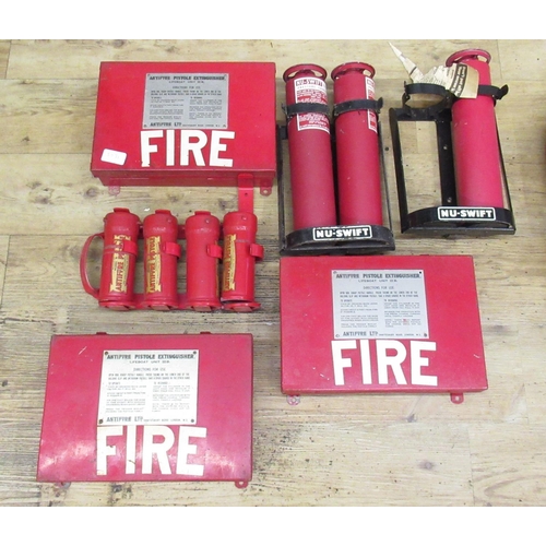 2261 - The Grange Goathland - Collection of fire extinguishers for lifeboat Anti-Fyre Pistole and New Swift... 