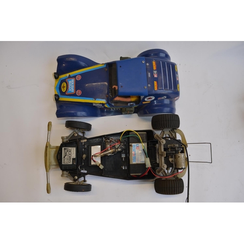 307 - 4 radio control electric car models/chassis, all A/F including  a Tamiya Holiday buggy and Grasshopp... 