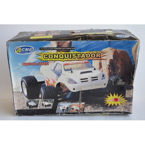 312 - ACME Racing Conquistador, 1/10 scale 4WD petrol powered off road radio control car. Car only with bo... 