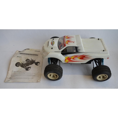 312 - ACME Racing Conquistador, 1/10 scale 4WD petrol powered off road radio control car. Car only with bo... 