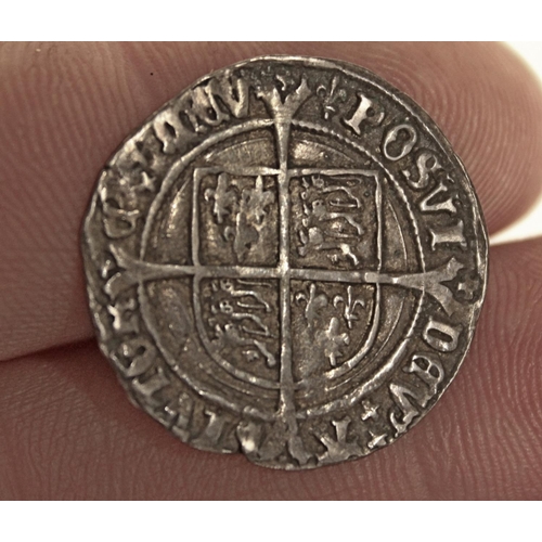 632 - Henry VIII silver groat, second coinage, lis mark, c1526-1544