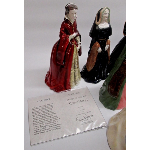 196 - Royal Doulton Queen Elizabeth I HN 3099 No.3664 of 5000 with certificate, Royal Doulton Mary Queen o... 