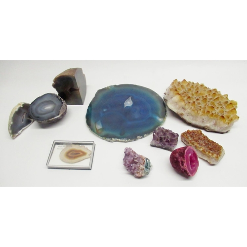 305 - Collection of Minerals inc. Agate, Amethyst, etc...(10)