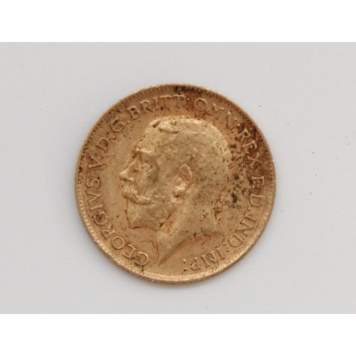 48 - Geo.V 1913 gold half sovereign, 4.0g