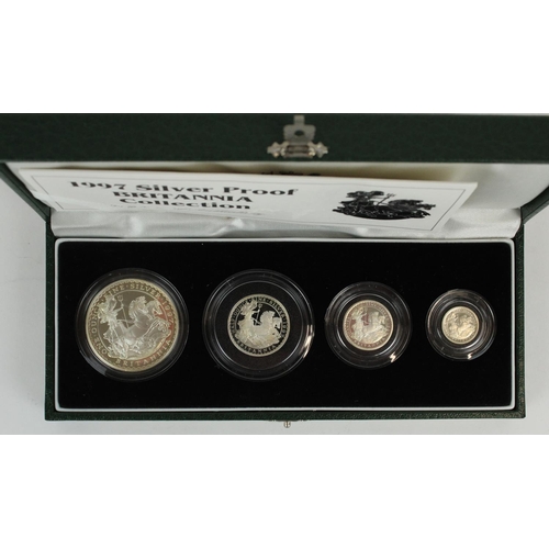 661 - Royal Mint 1997 fine silver proof four coin collection, encapsulated with original box and certifica... 