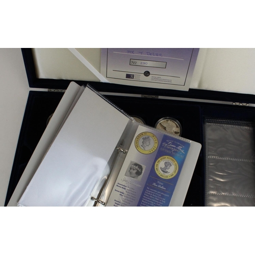 666 - Royal Mint Queen Mother Centenary collection of 12 silver proof coins, all encapsulated in box with ... 