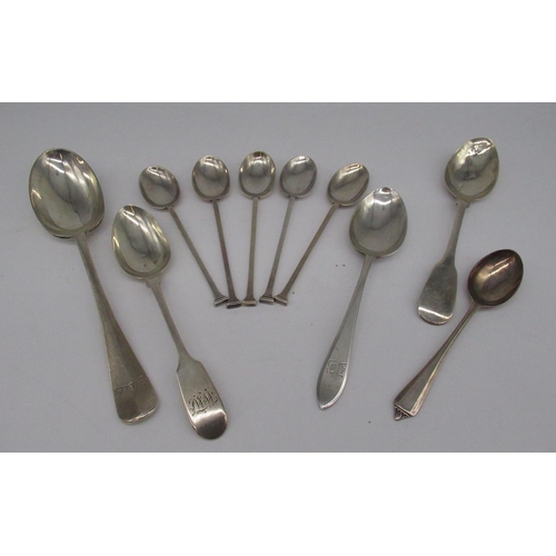 67 - Geo.V hallmarked Sterling silver set of teaspoons by Northern Goldsmiths Co., Sheffield, 1927, four ... 