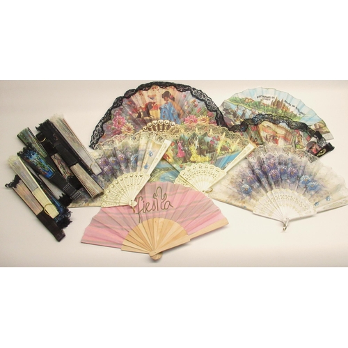 182 - Large collection of fans from the Americas, Orient, Spain, etc