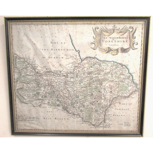 186 - Robert Morden (c.1650-1703) 'The North Riding of Yorkshire', W45cm H39.3cm