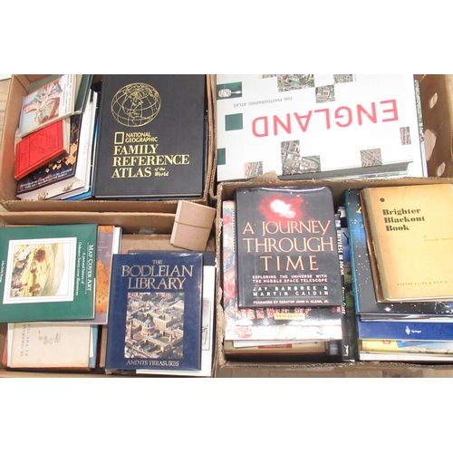 189 - Collection of books relating to Astronomy, Atlases, Maps, etc (4 boxes)