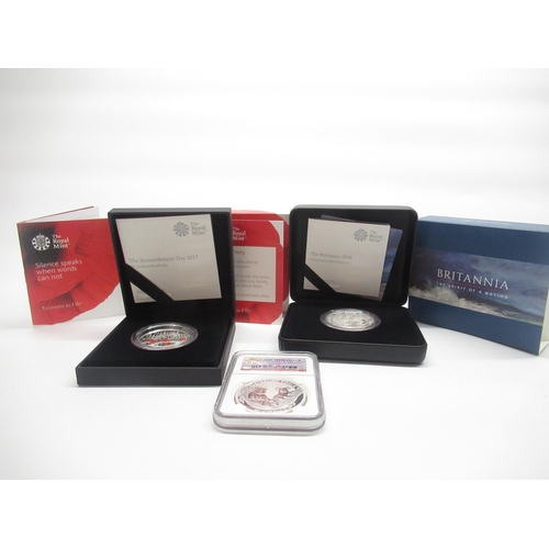 275 - Royal Mint The Britannia 2018 UK One Ounce Silver Proof Coin with original box and COA, Royal Mint T... 