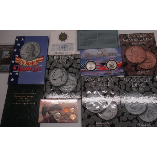 282 - American collectors coins incl. 'Ladies of Liberty' £2 and $1 silver coin set, The Americana Series ... 