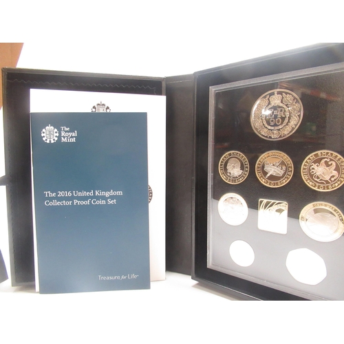 297 - Royal Mint 2016 United Kingdom Proof Coin Set Collector Edition, complete and in original box with C... 